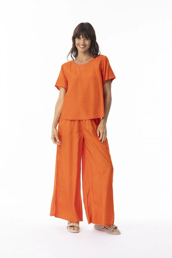 Escape Lux Top Short Sleeve Mandarin