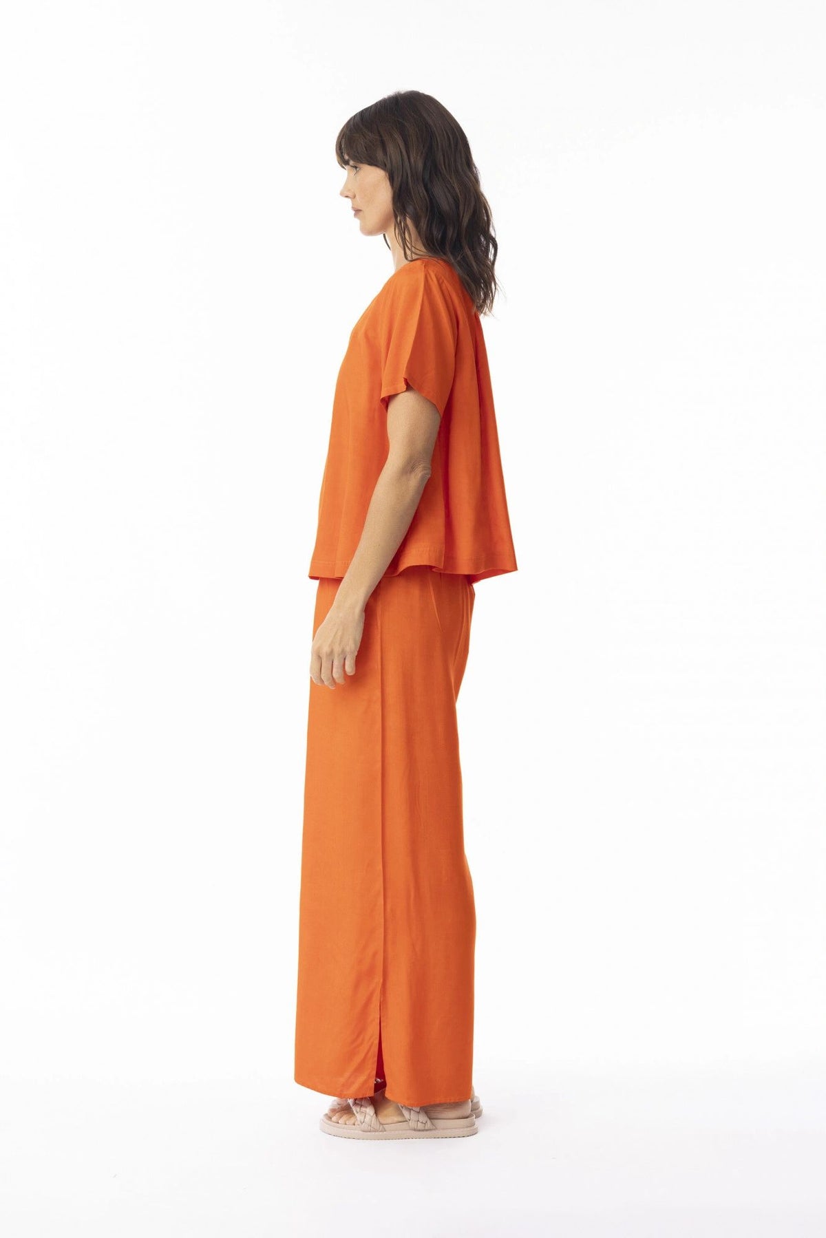 Escape Lux Top Short Sleeve Mandarin