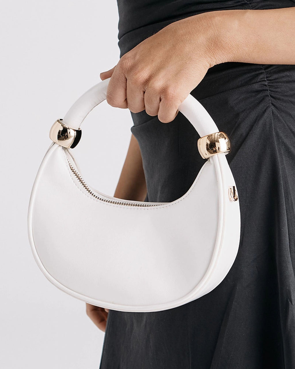 Novo Allegro White Top Handle Bag