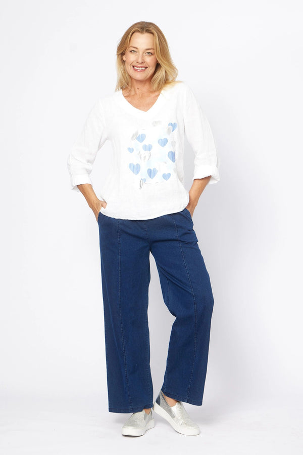 Love Is In The Air Linen Top