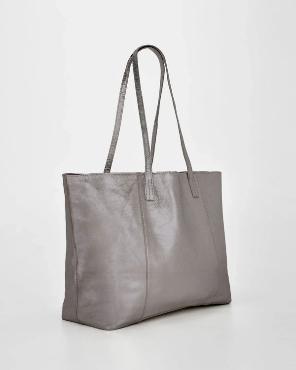 Cobb & Co Elara Metallic Hobo Tote