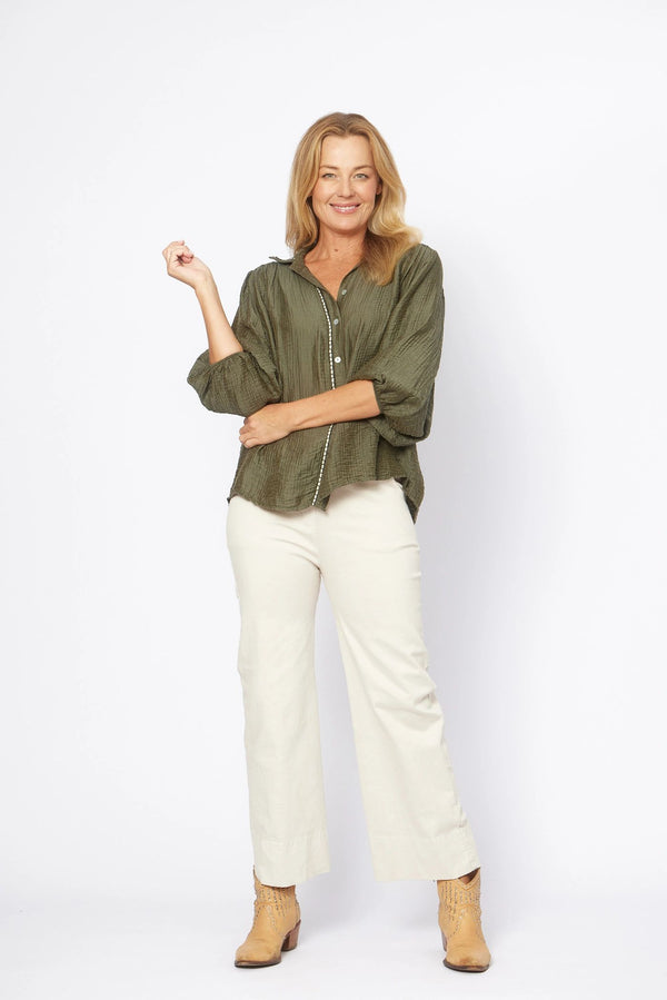Cotton Roll Up Pants Asst Colours