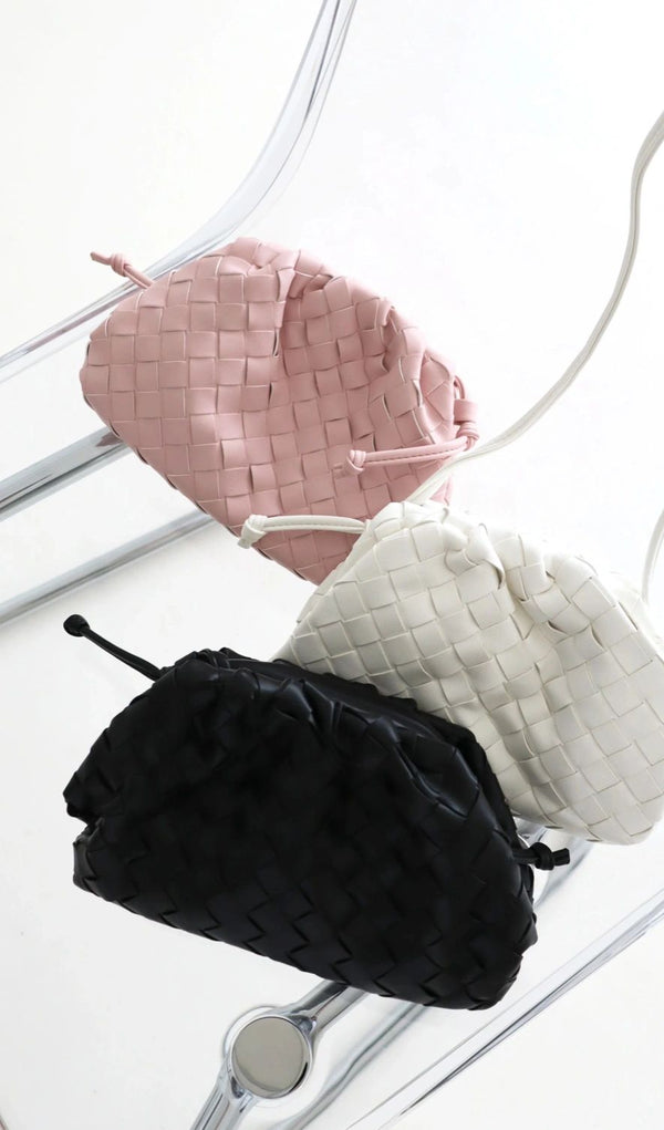 Woven Clutch Bag Asst Colours
