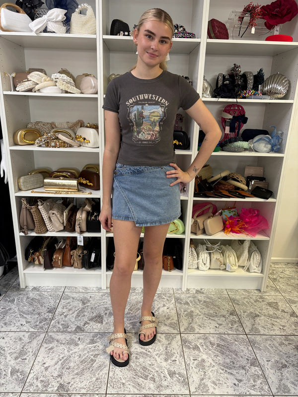 All About Eve South Western Baby Tee