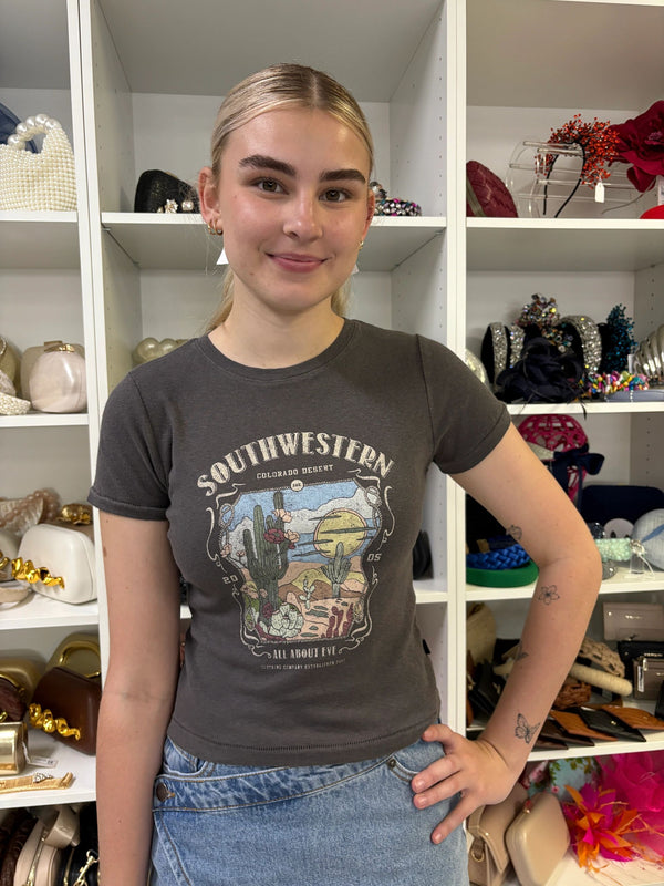 All About Eve South Western Baby Tee