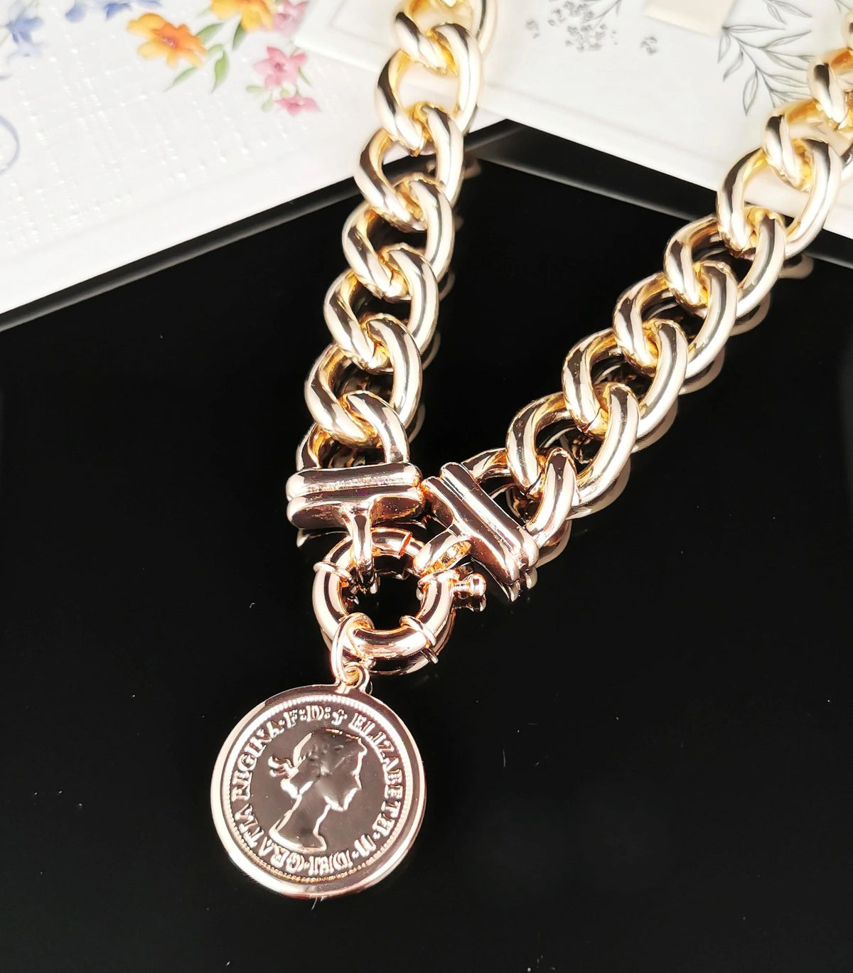 Coin Necklace Ass Colours Main image