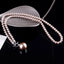 Long Pearl Ball Fob Necklace Asst Colours