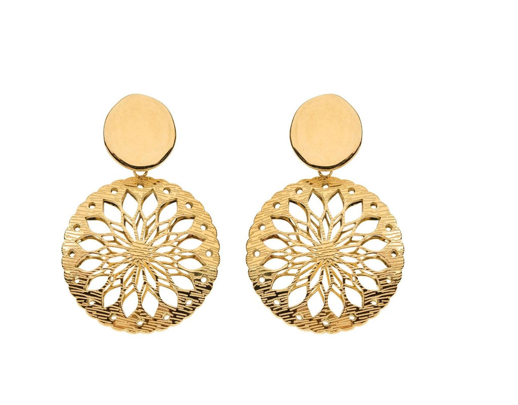 Grace Round Earring Disc