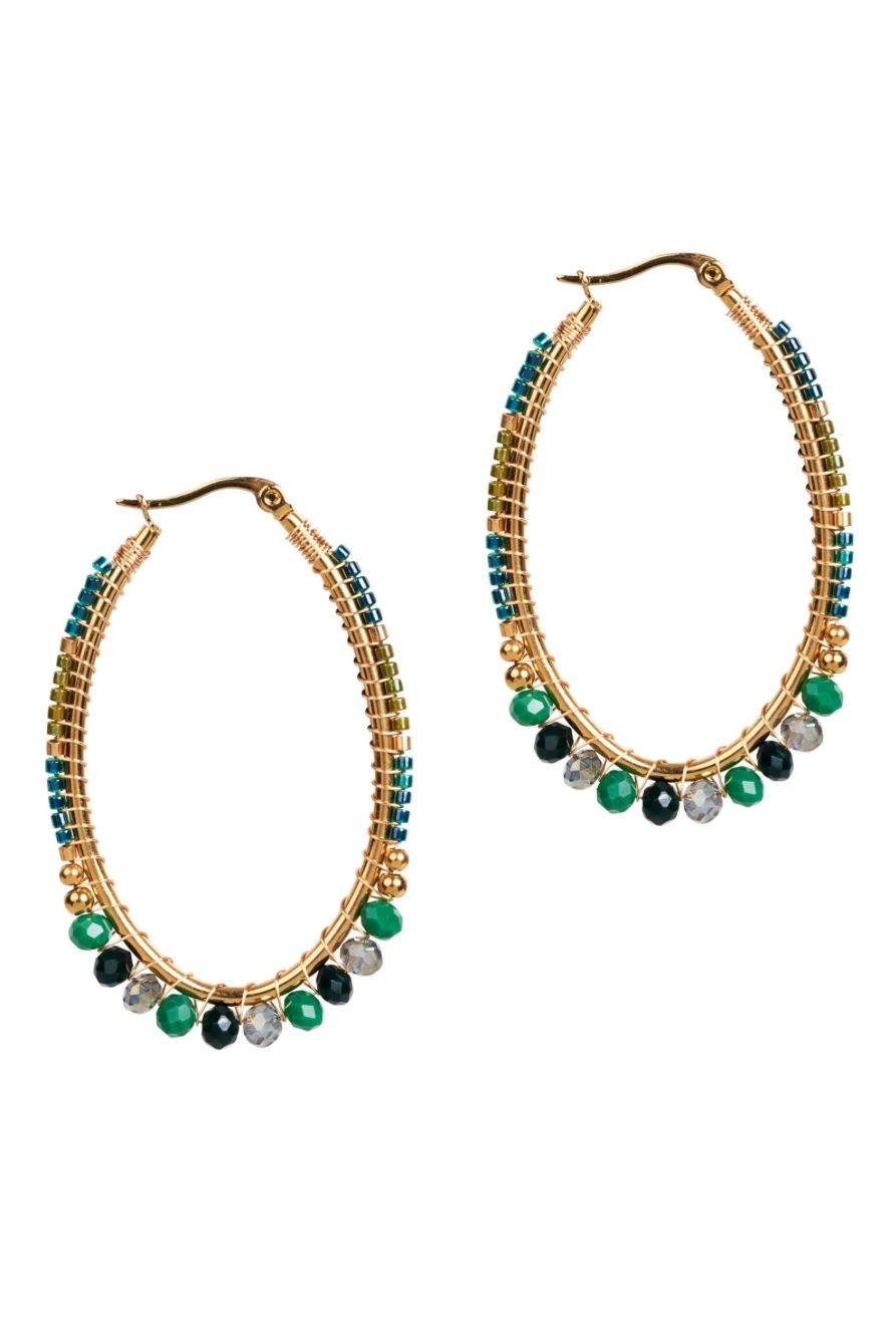 Manta Hoop Earrings Asst Colours Main image