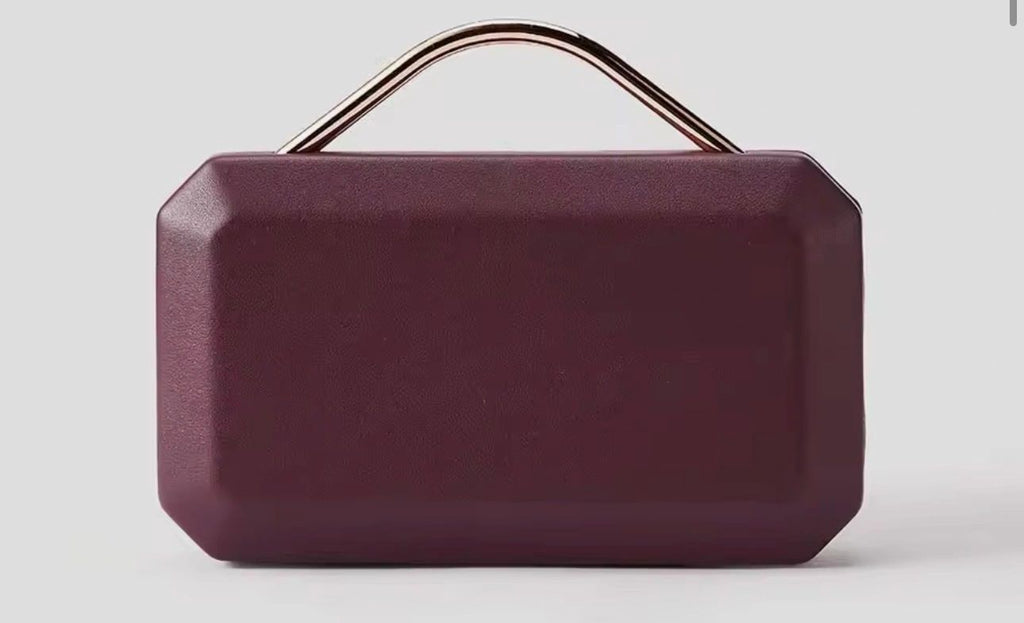 Claire Structured Top Handle Clutch Asst