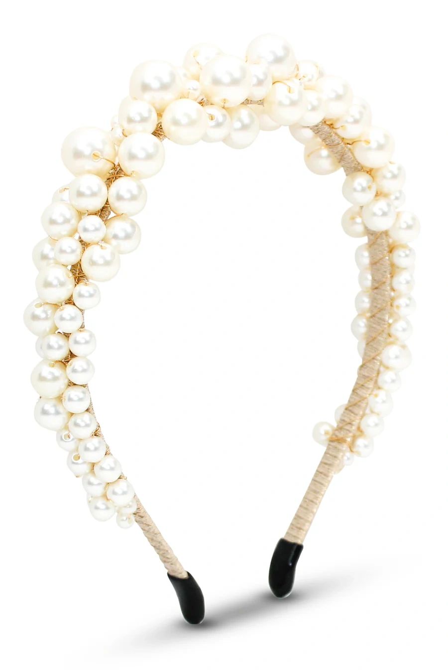 Rochelle Beaded Headband Pearl