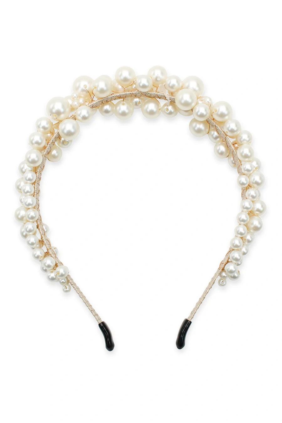 Rochelle Beaded Headband Pearl