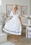 Heidi White Embroidered Dress
