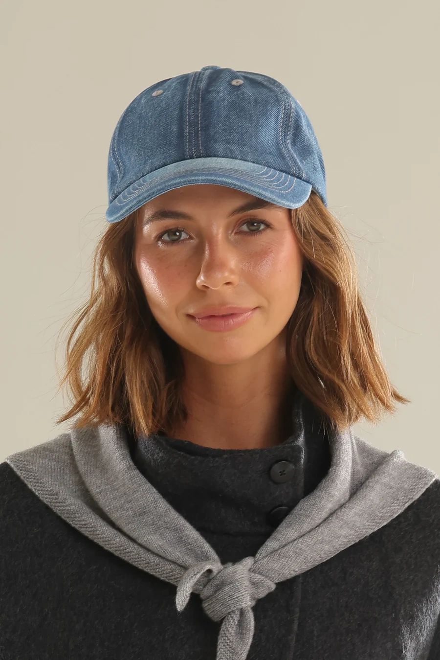Rya Denim Cap Secondary image