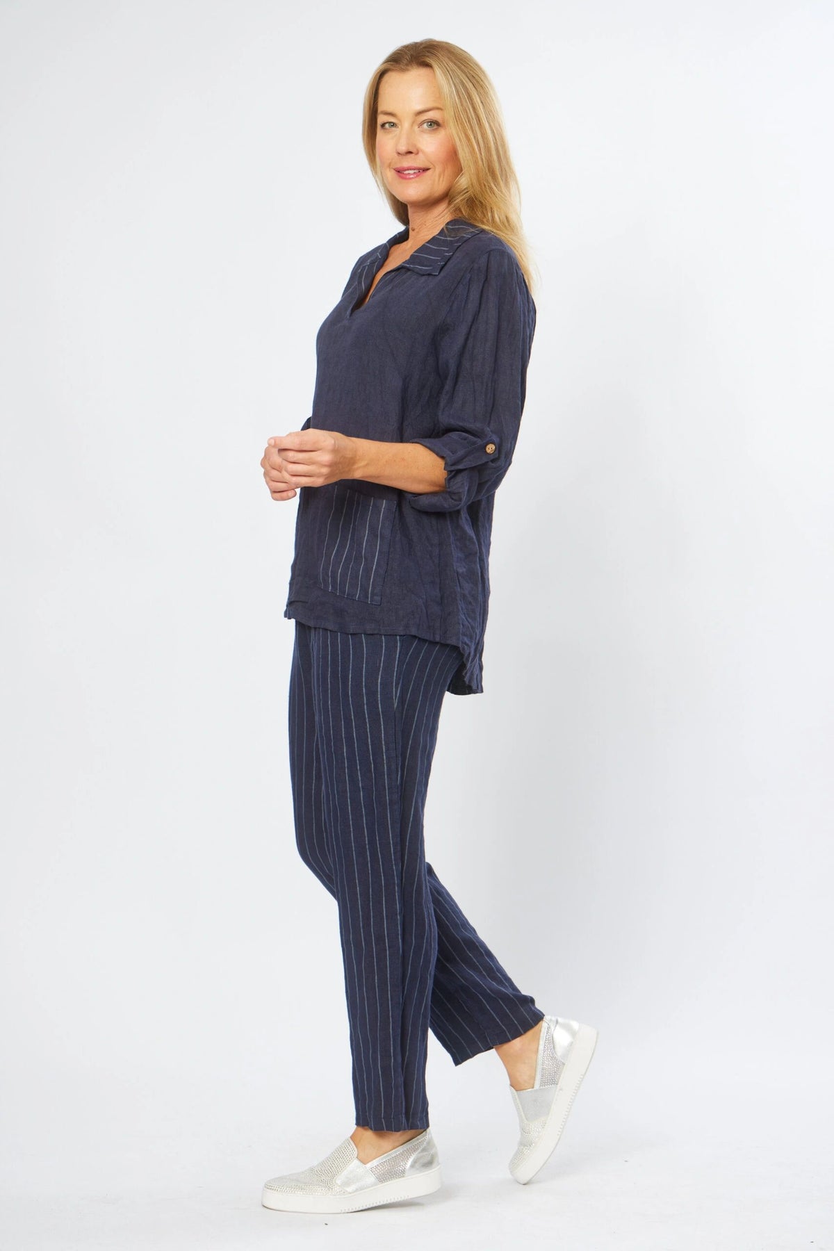 Linen Navy Stripe Set Main image