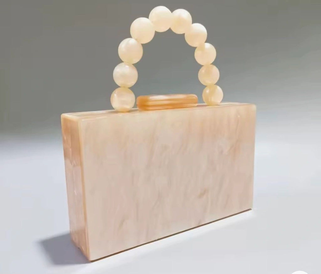Acrylic Top Handle Bag Asst Colours