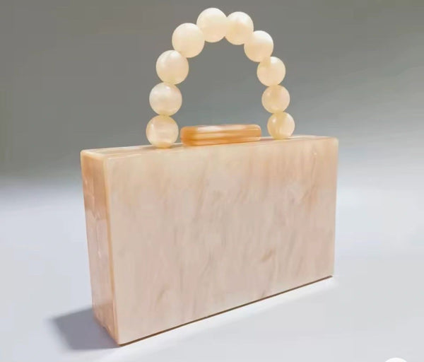 Acrylic Top Handle Bag Asst Colours