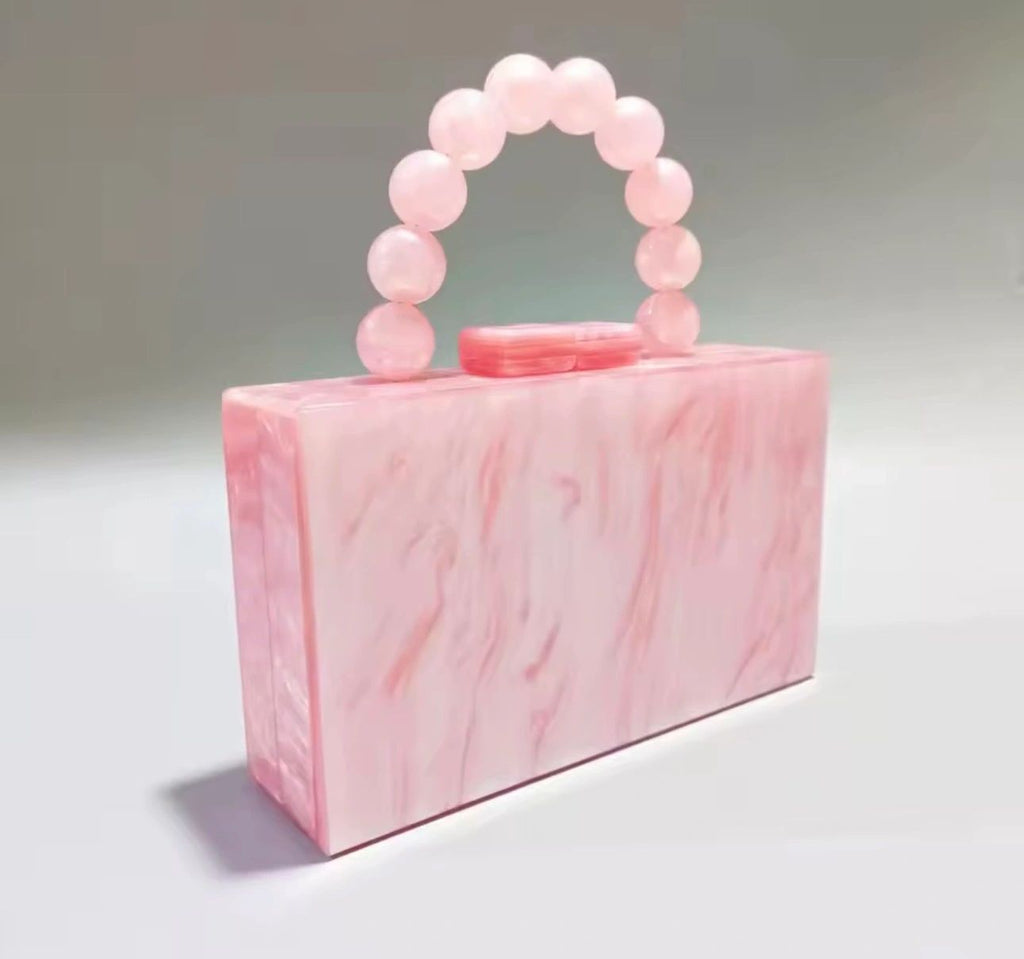 Acrylic Top Handle Bag Asst Colours