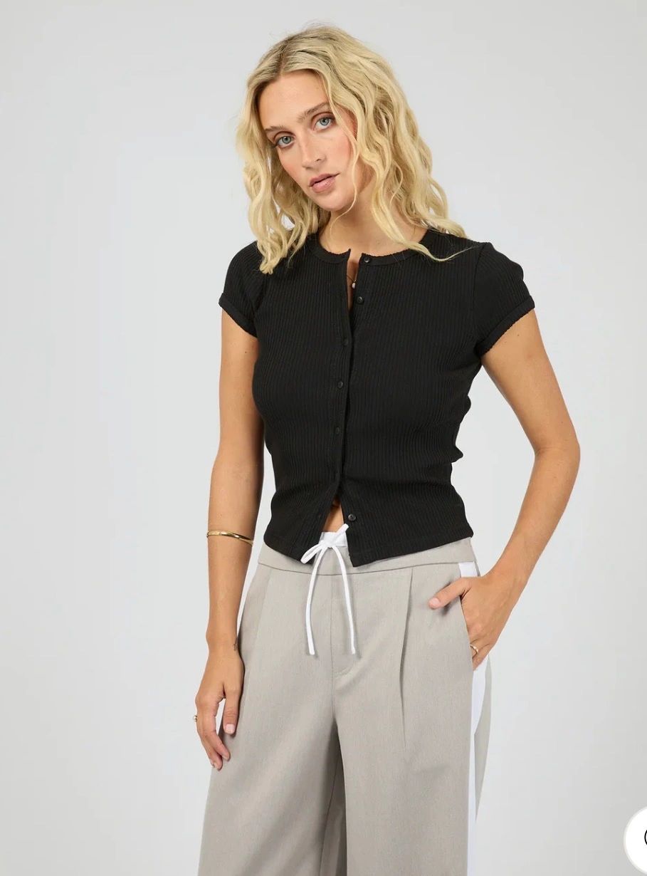 Bailey Knit Top Black