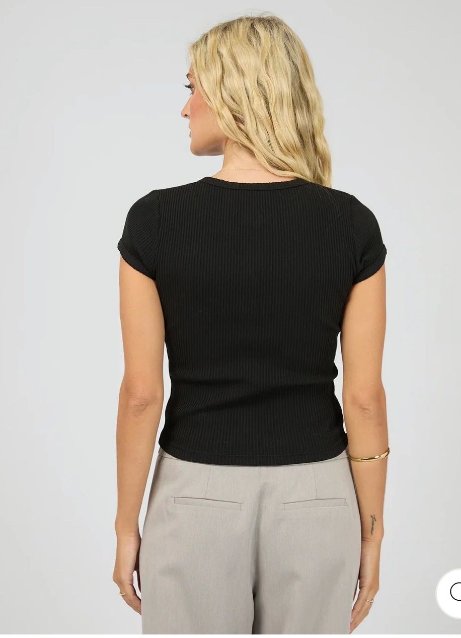Bailey Knit Top Black