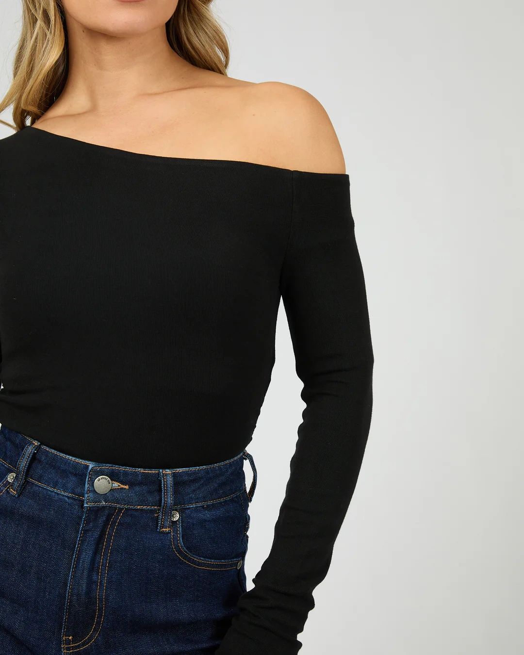 Kylie Off Shoulder Long Sleeve Top Main image