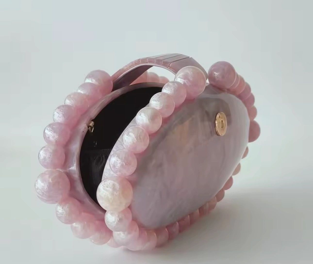 Light Purple Pearl Clutch Secondary image