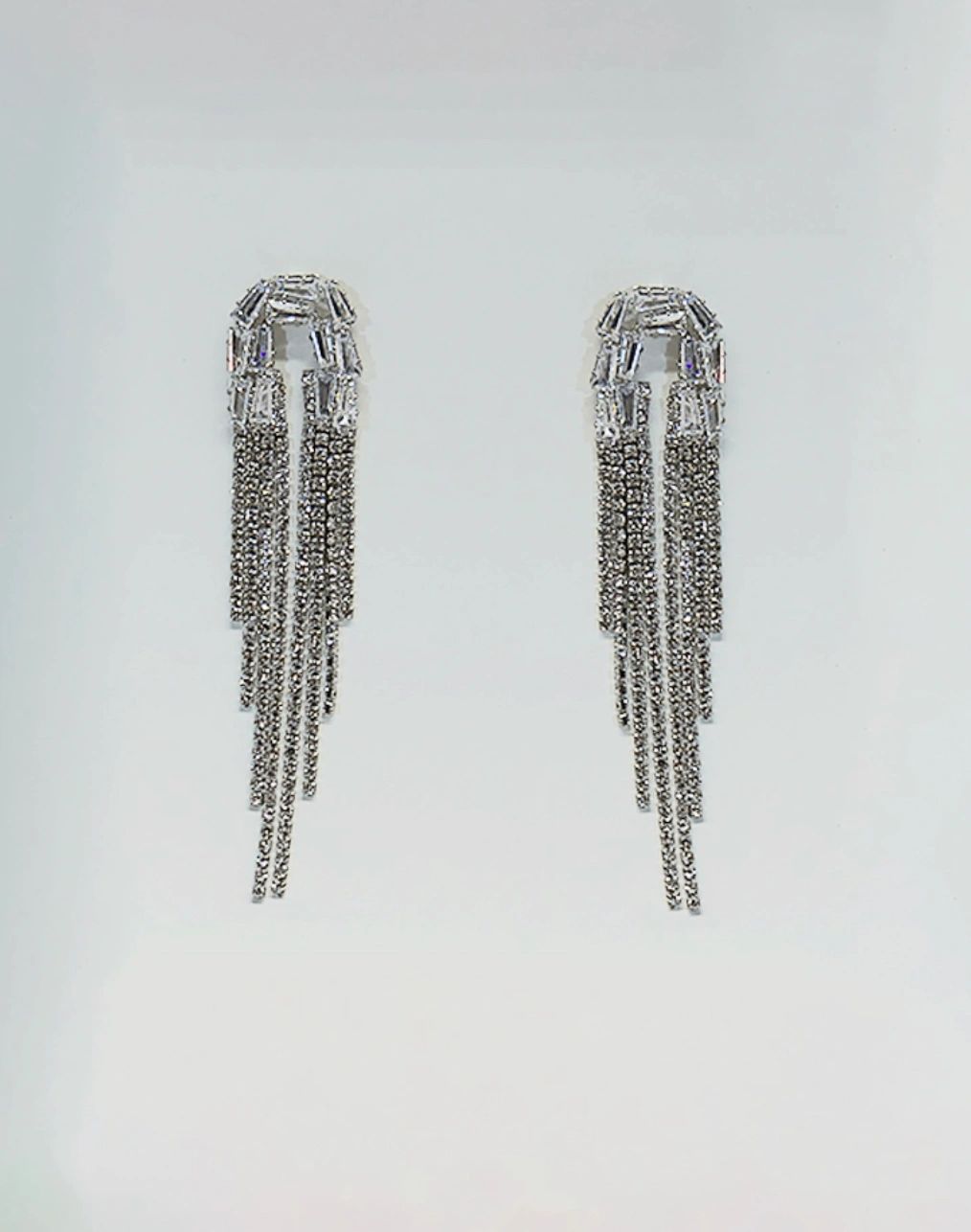 Diamanté Dangle Earrings Secondary image