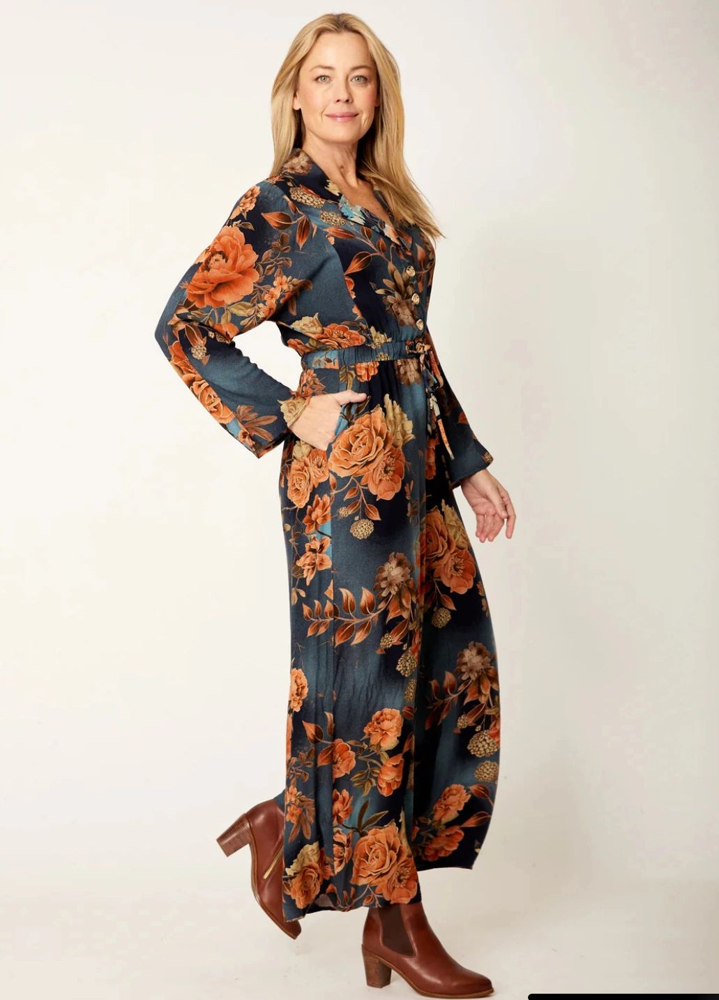 Cordelia Street Floral Patch Jumpsuit