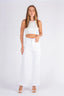 Wakee Slice Pocket White Jeans