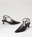 Mollini Glee Black Leather Pump Heels