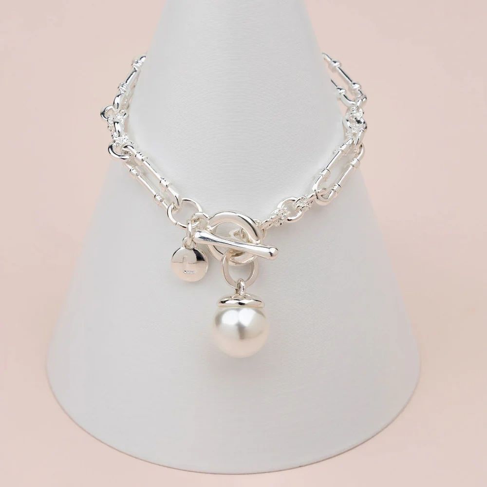 Pearl Toggle Bracelet Asst Colours