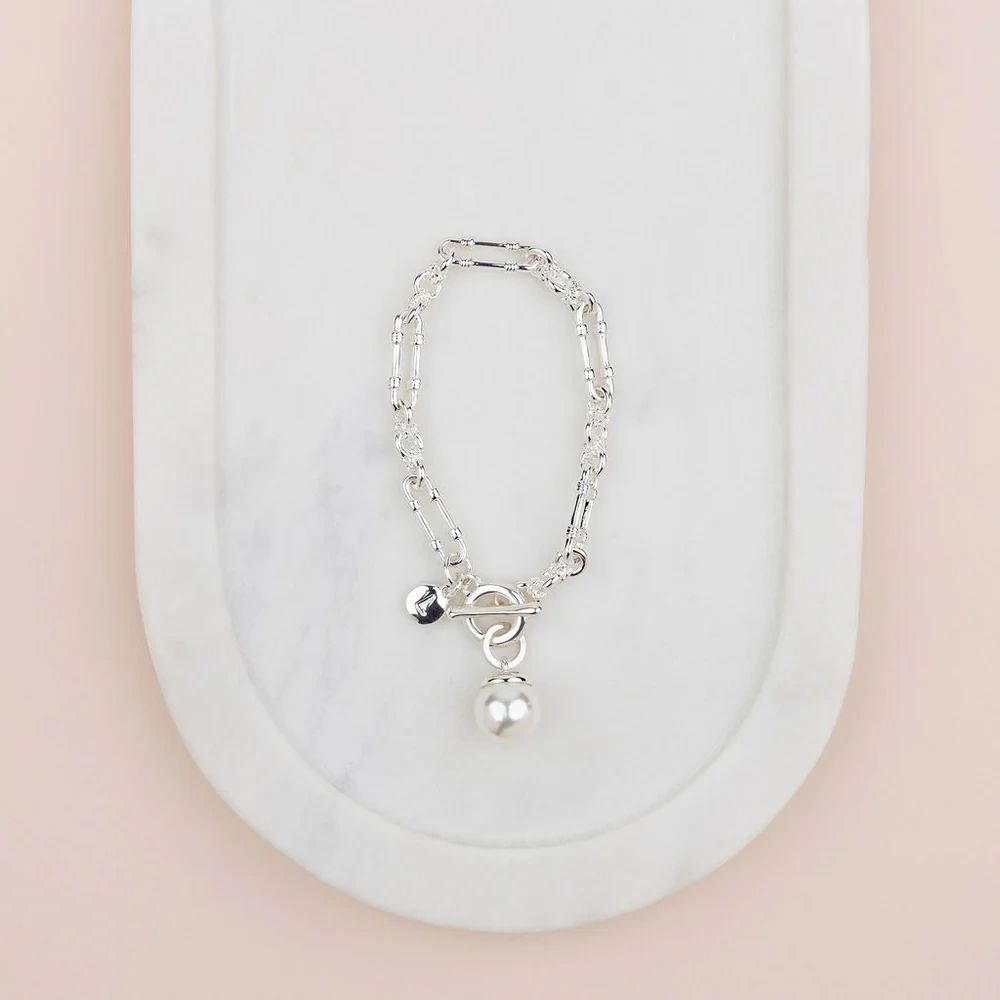 Pearl Toggle Bracelet Asst Colours
