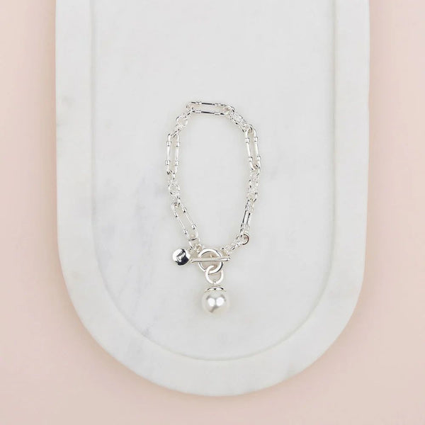 Pearl Toggle Bracelet Asst Colours