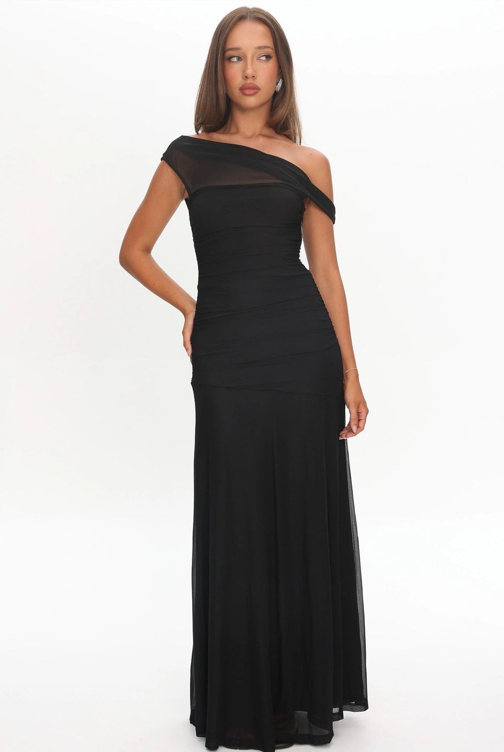 Gemma Asymmetrical Neckline Dress