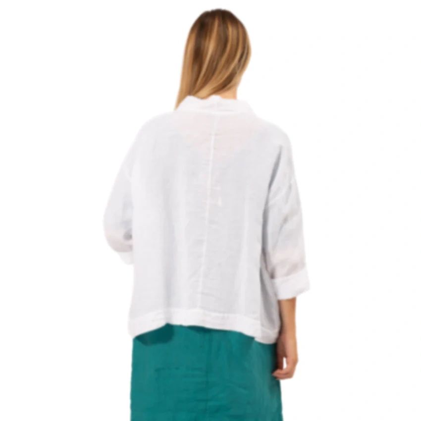 White Italian Linen Jacket