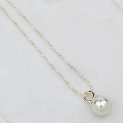 Short Single Drop Pearl Necklace Asst Colour