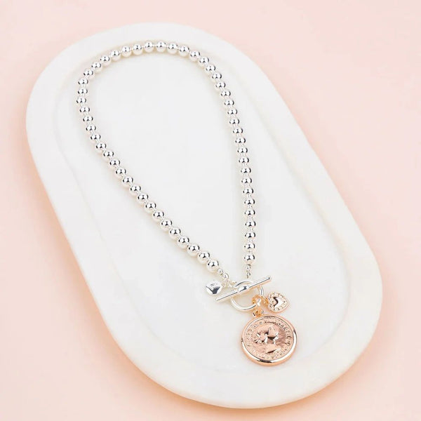 Short Coin Necklace Asst Colours