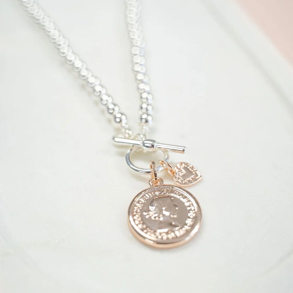 Short Coin Necklace Asst Colours