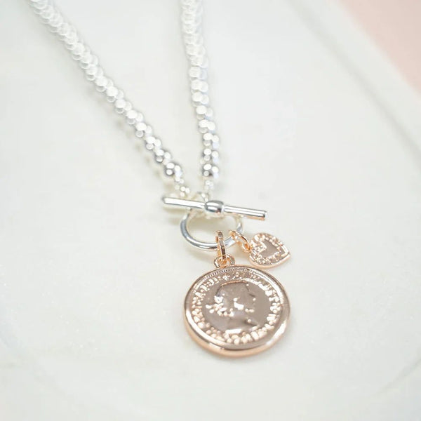 Short Coin Necklace Asst Colours
