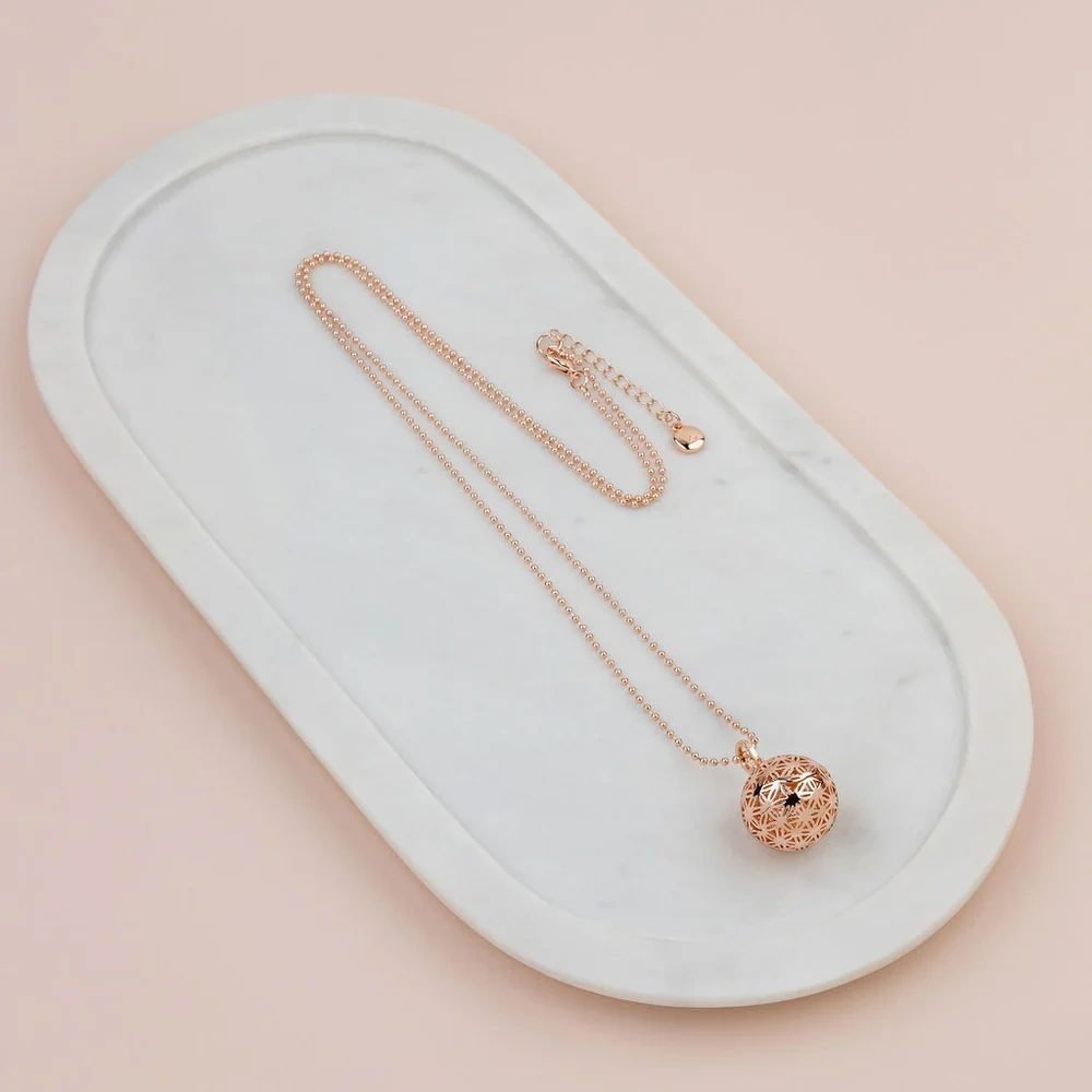 Rose Gold Love Harmony Ball Necklace