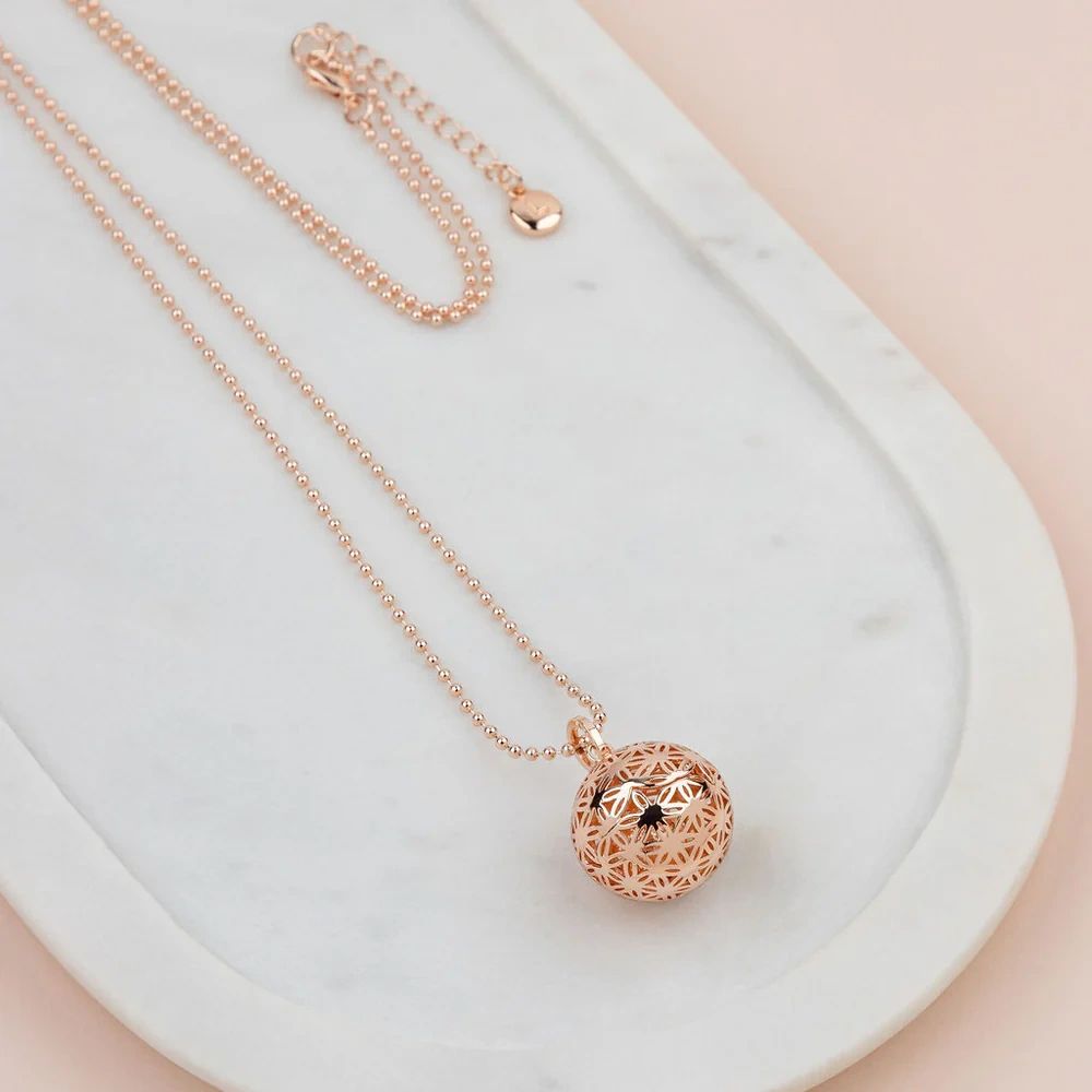 Rose Gold Love Harmony Ball Necklace Main image