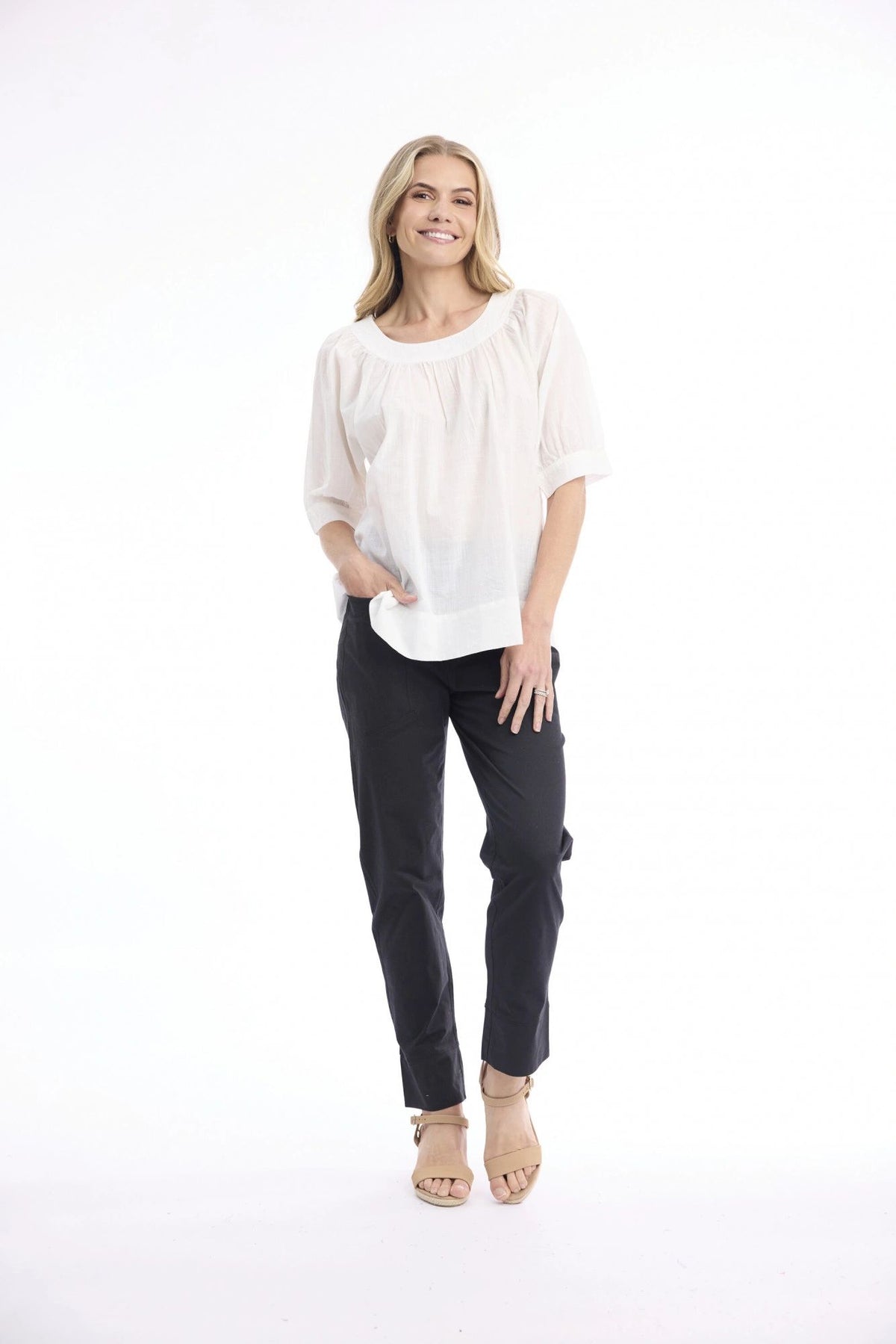 Orientique Cotton Slub Top Main image