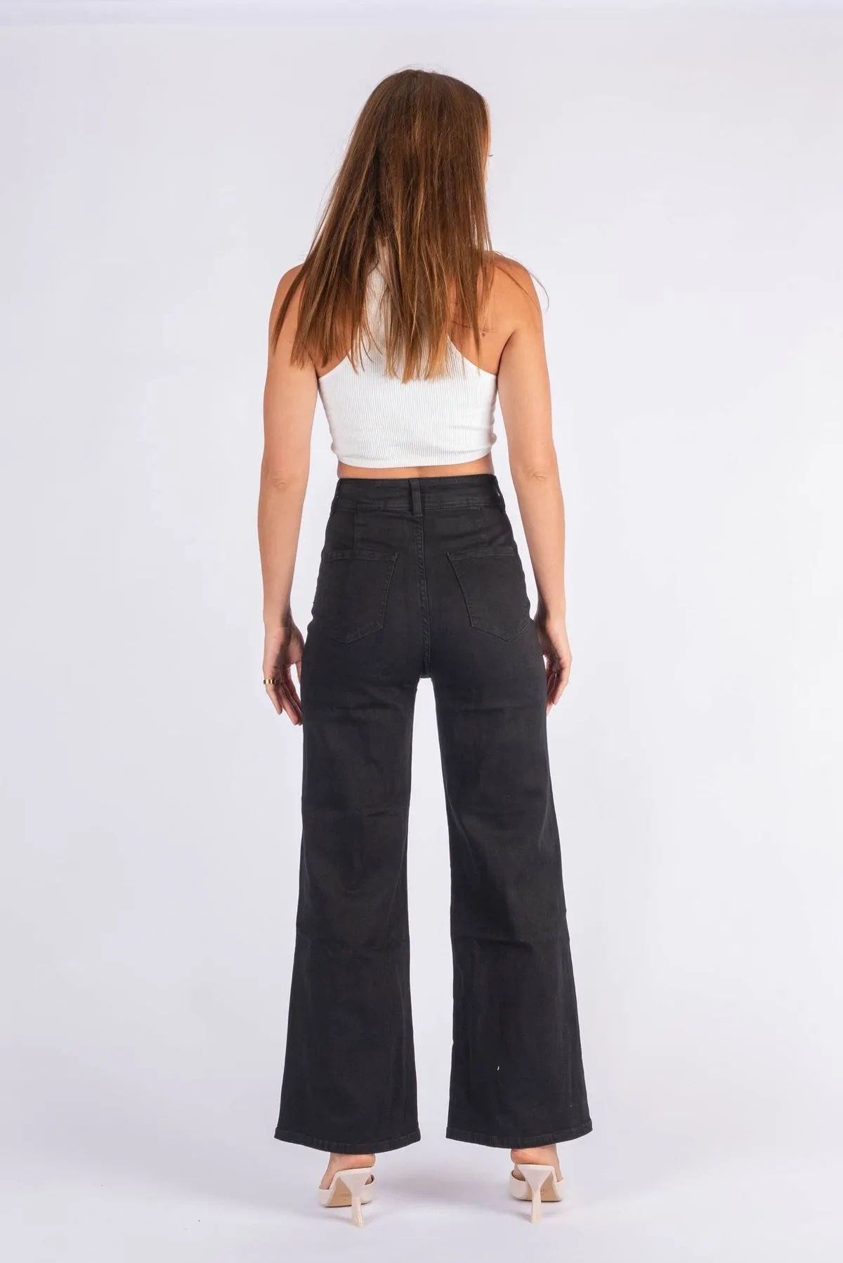 Black Slice Pocket Jeans