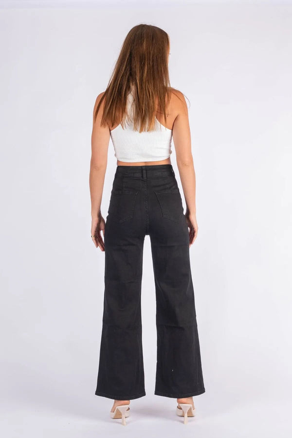 Black Slice Pocket Jeans