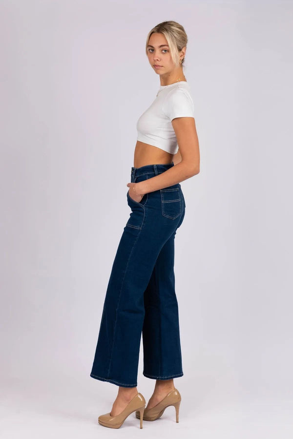 Indigo Wide Leg Jeans