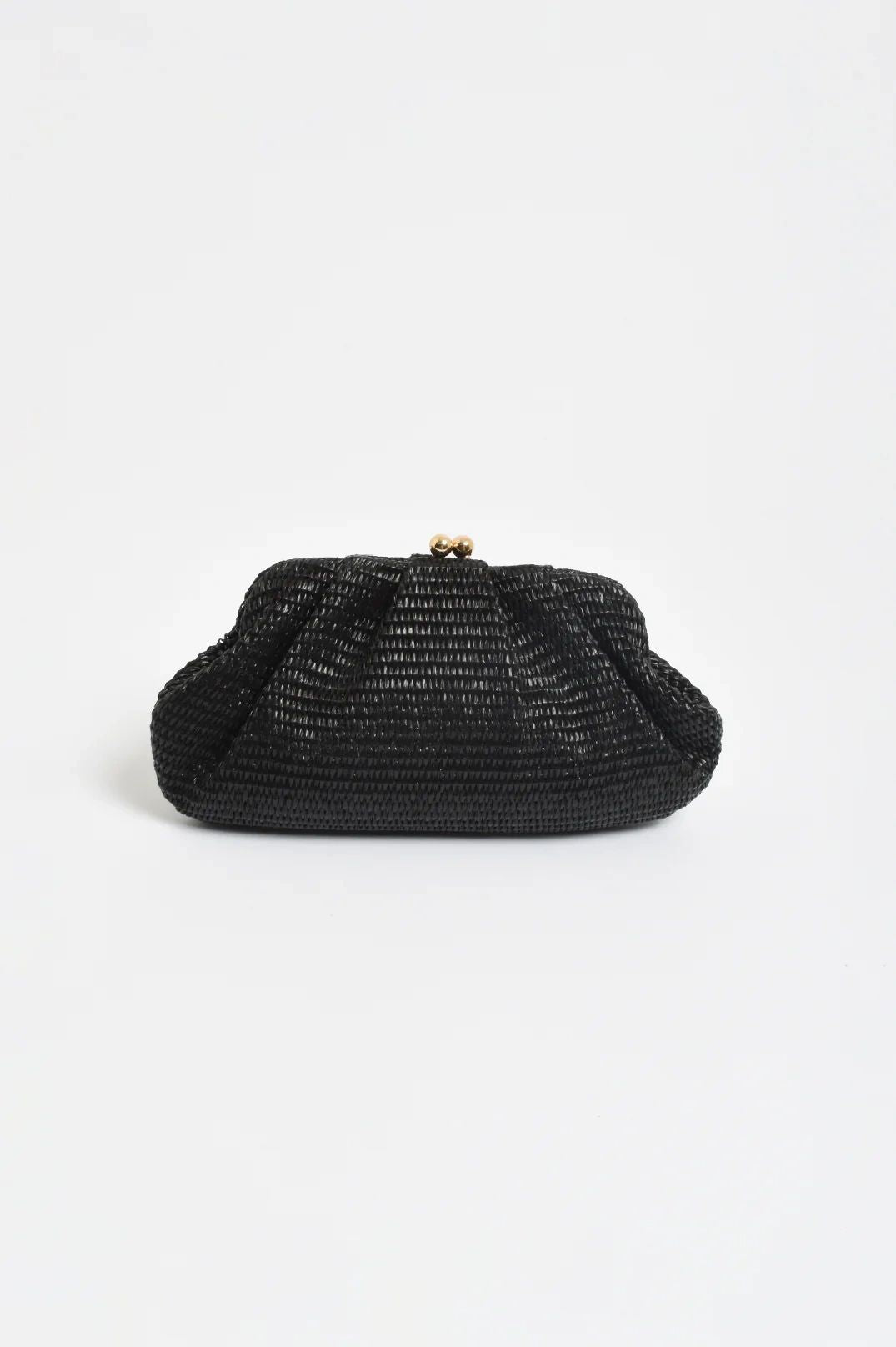 Weave Gathered Clutch Asst Colours