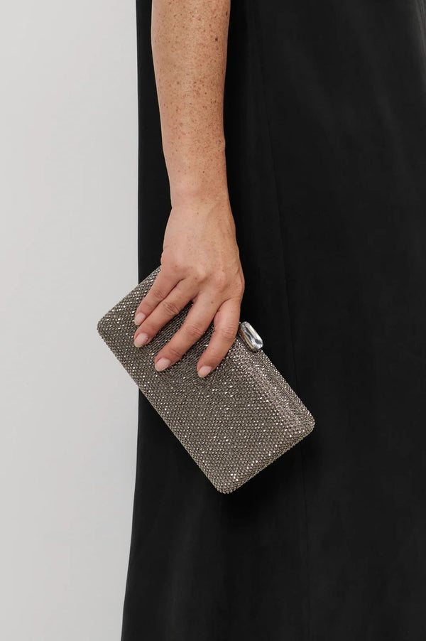 Desere Diamante Rectangle Structured Clutch