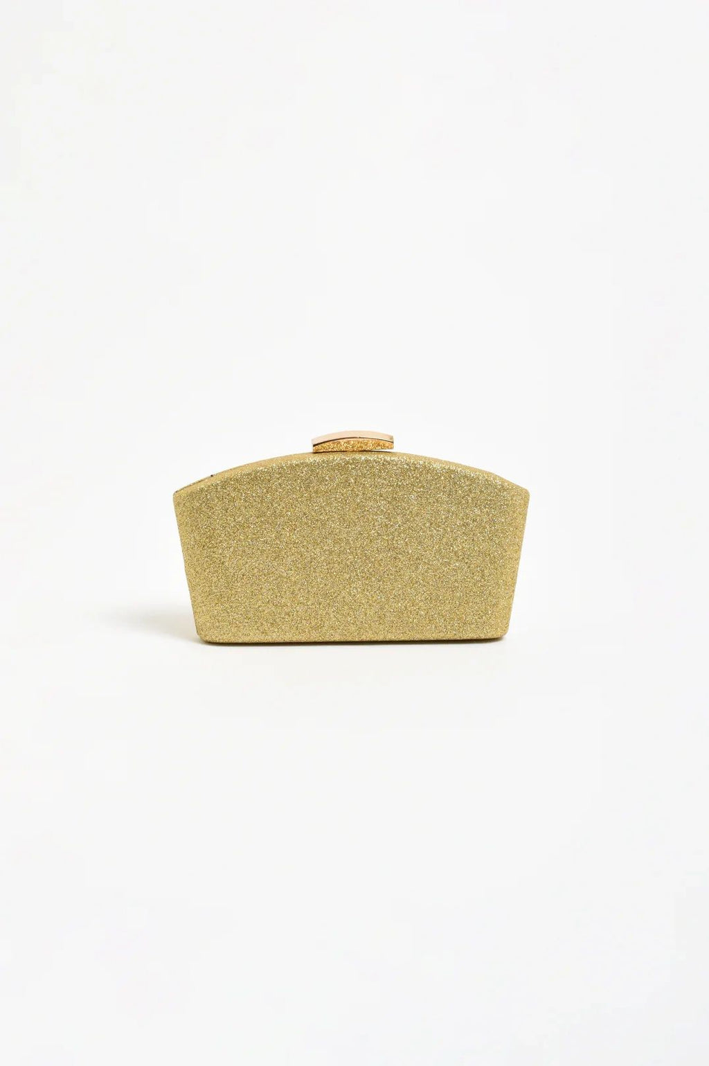 Valencia Glitter Curve Top Structured Clutch Asst Colours