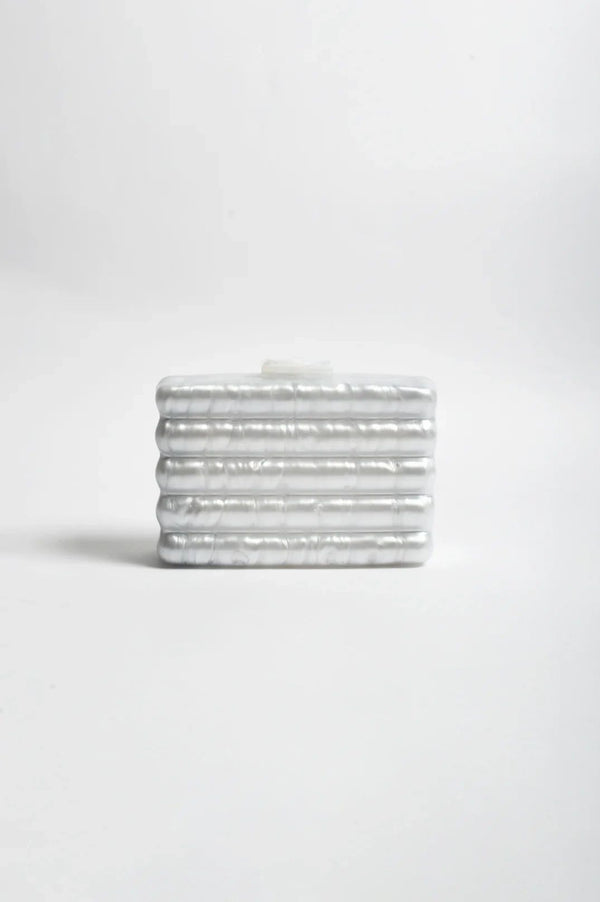 Lucette Wavy Resin Structured Clutch Asst Colour