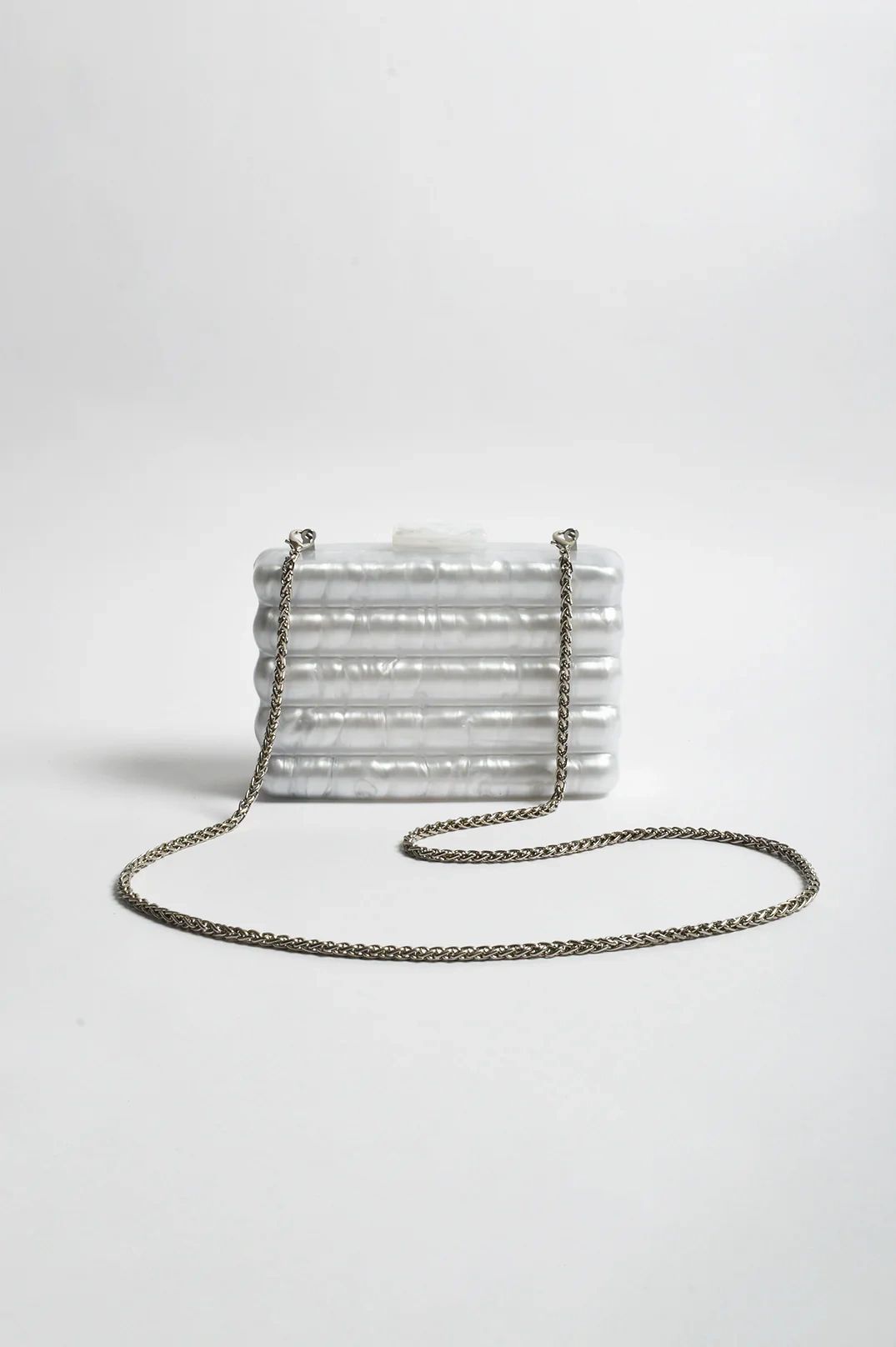 Lucette Wavy Resin Structured Clutch Asst Colour